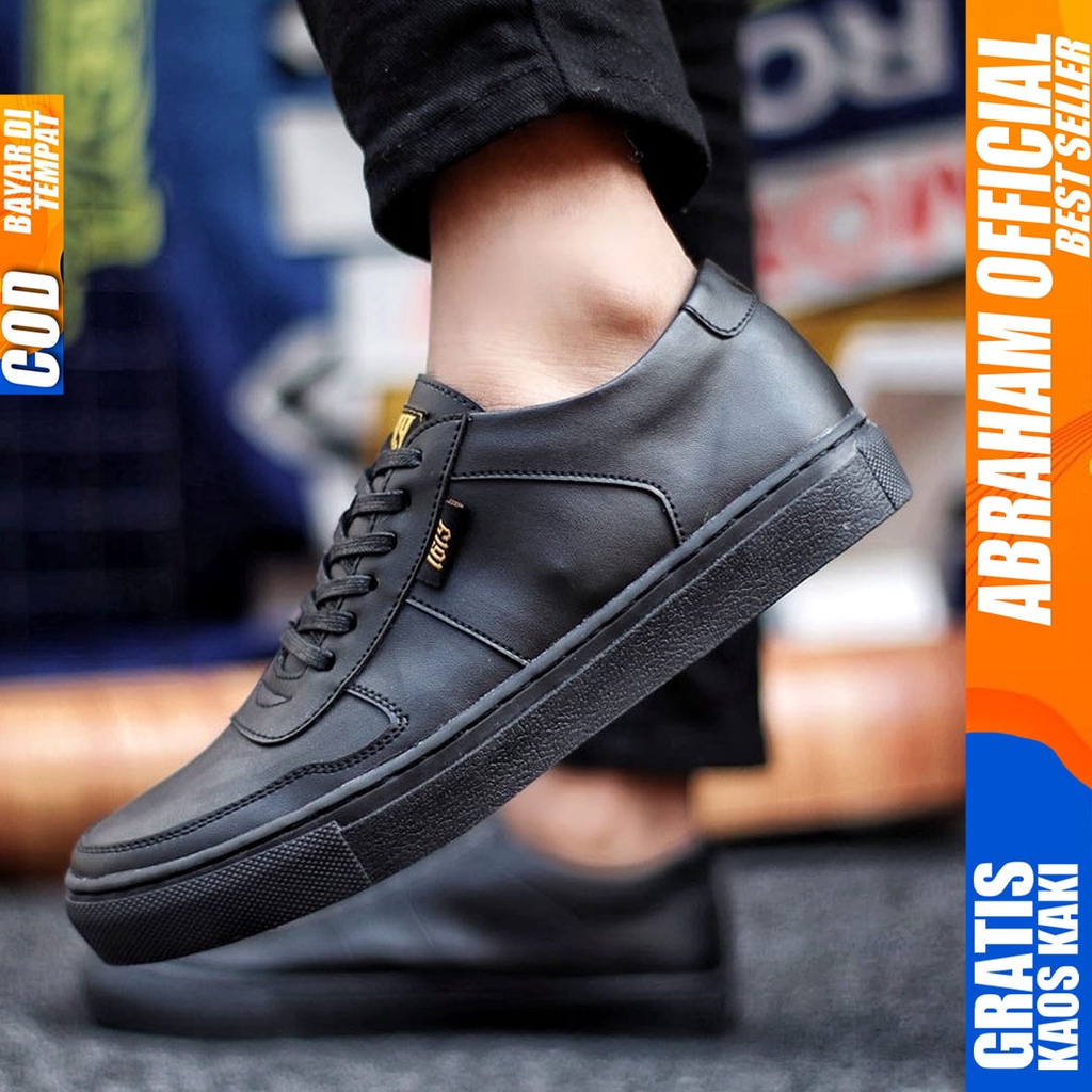 Abraham Auguts - Sepatu Formal Pria Casual Hitam