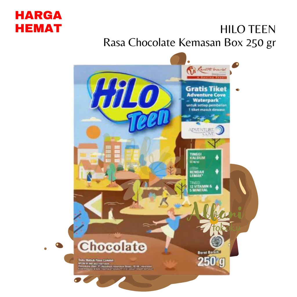 

Hilo Teen Kemasan 250 gr Rasa Coklat - Susu Tinggi Kalsium - Rendah Lemak - TERMURAH