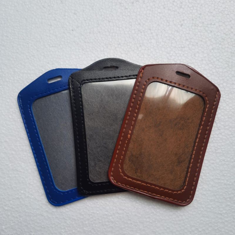 

Card Holder Kulit Tempat Id Card frame Name Tag
