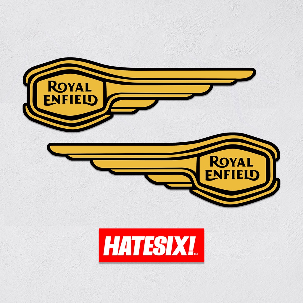 Sticker Decal Stiker Tank Royal Enfield Hatesix