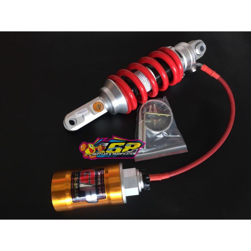 Shock belakang tabung pisah Vixion New Vixion Ride It GP merah not nui ohlins nitron original