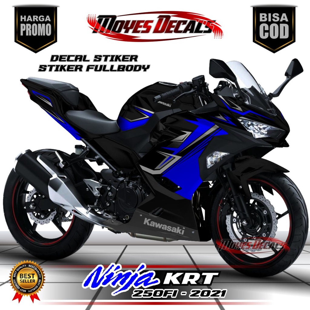 Decal Ninja KRT 250 FI - Liner Line Blue Color Series TTNNYY
