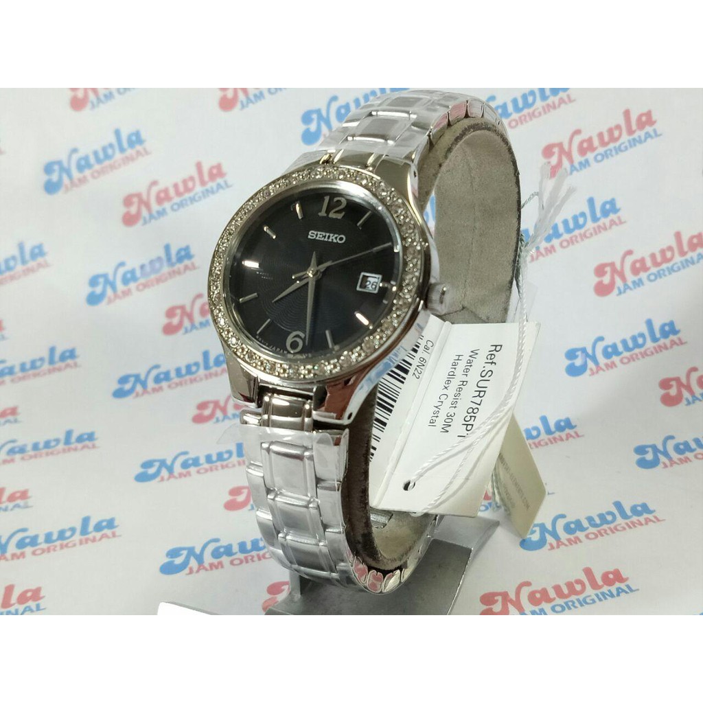 Seiko Ladies SUR785P1 Quartz Black Dial - Jam Tangan Wanita SUR785