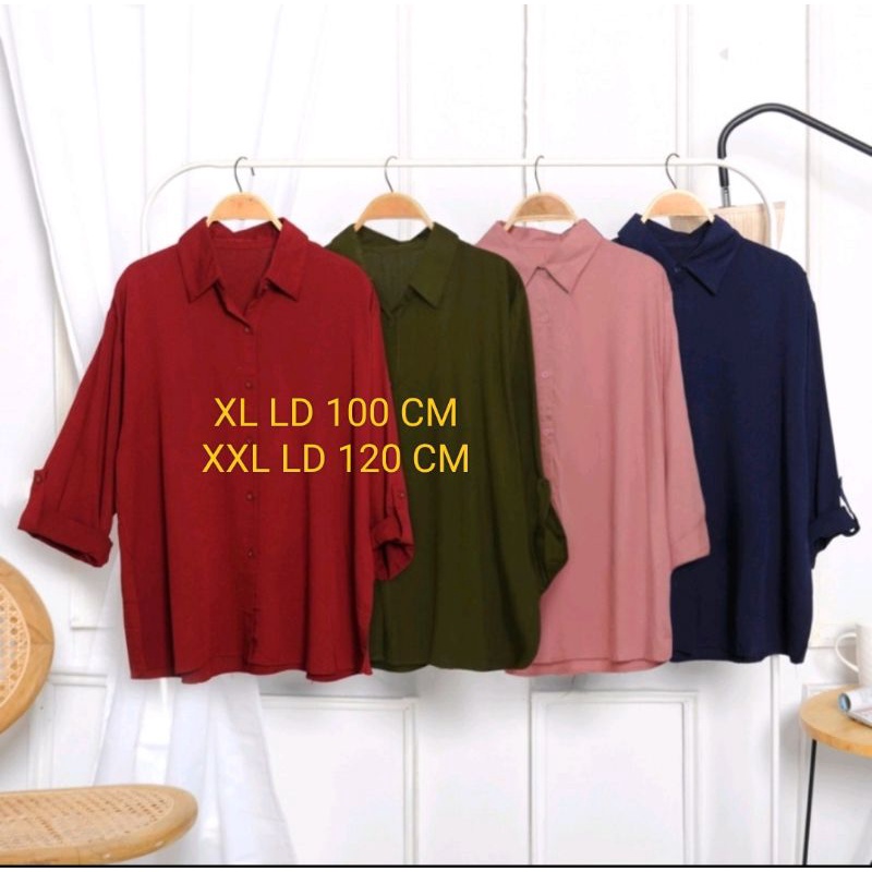 KEMEJA OVERSIZE POLOS WOLFIS  KEMEJA POLOS WOLFIS  WANITA KEMEJA WANITA  KEMEJA LENGAN SKODER  KEMEJA JUMBO kemeja polos oversize kemeja polos hitam kemeja polos wanita lengan panjang