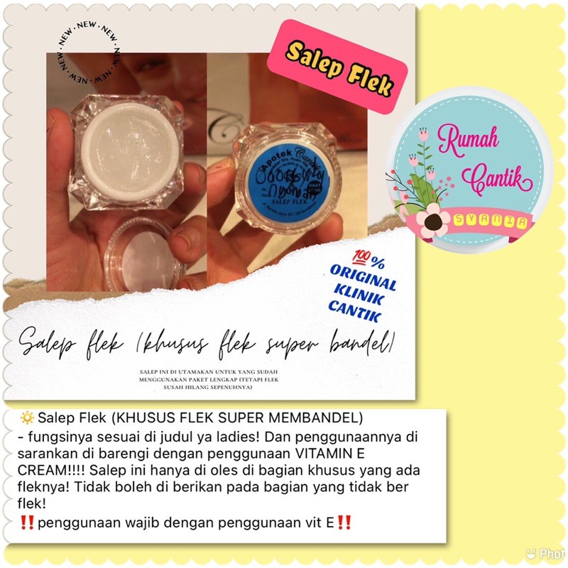 SALEP FLEK KLINIK CANTIK BARATAJAYA / KRIM CANTIK SURABAYA