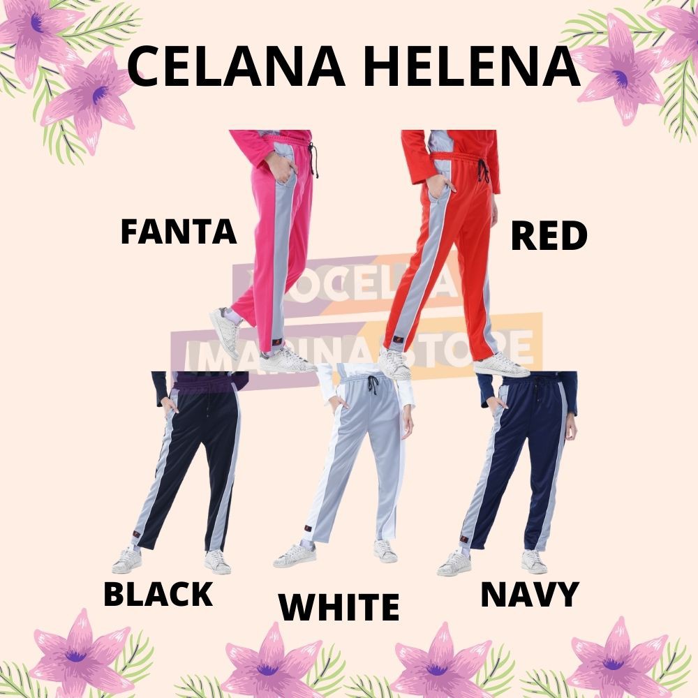 ROCELLA CELANA HELENA, CELANA OLAHRAGA WANITA, CELANA OLAHRAGA PANJANG, CELANA SENAM, CELANA POLOS C