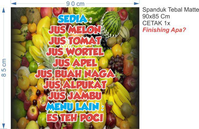 Contoh Spanduk Kios Buah - desain spanduk kreatif