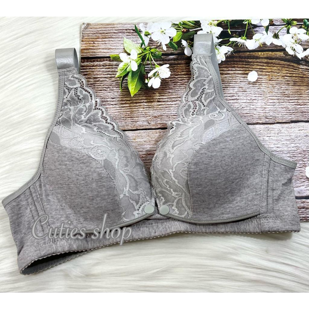 BRA MENYUSUI KAIT 3, bukaan depan, bahan katun