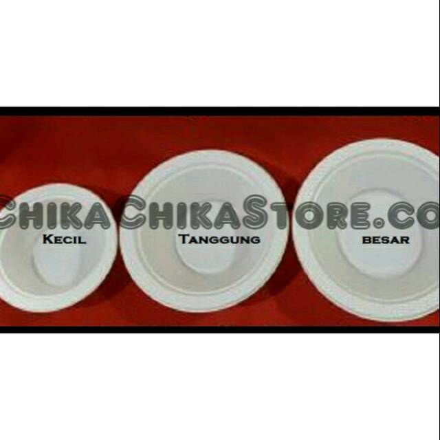 Piring plastik putih susu bsm kecil