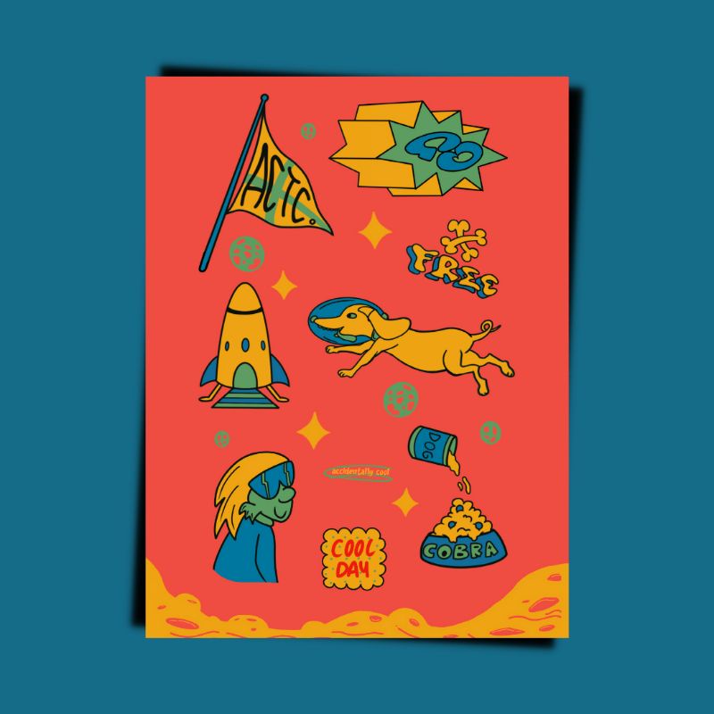 

Cool day sticker sheet A6