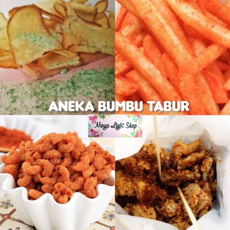 Bumbu tabur shihlin makaroni keripik cabe bubuk seasoning powder seaweed bbq balado jagung bakar sambal tabur