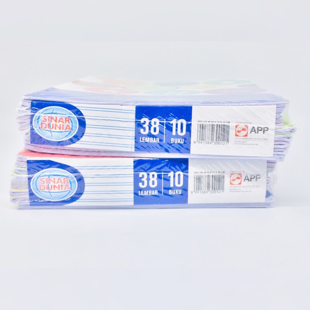

(1 PCS)Buku HALUS SINAR DUNIA/ SIDU 38x10 Lembar