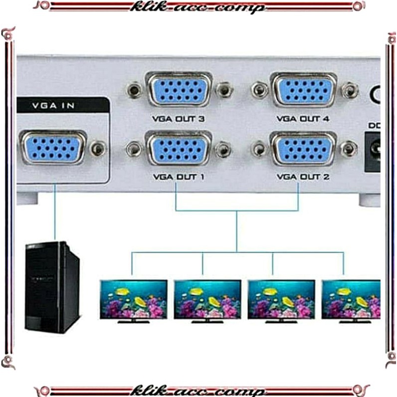 Vga Splitter 4port Bandwith150Mhz