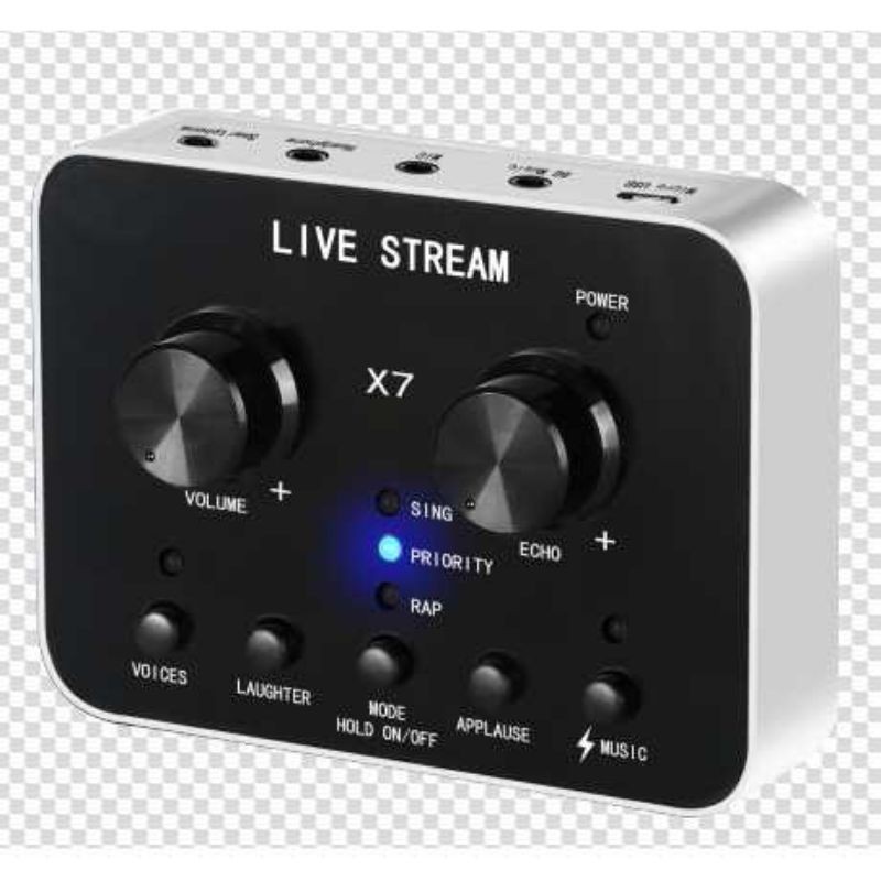 Soundcard X7 Audio USB External Soundcard Live Broadcast