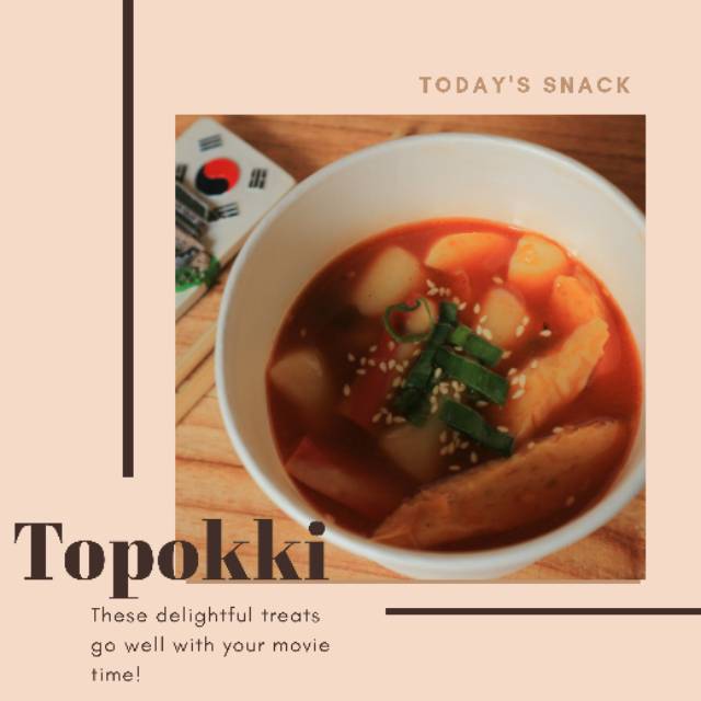 

Topokki dengan saus khas topokkioz