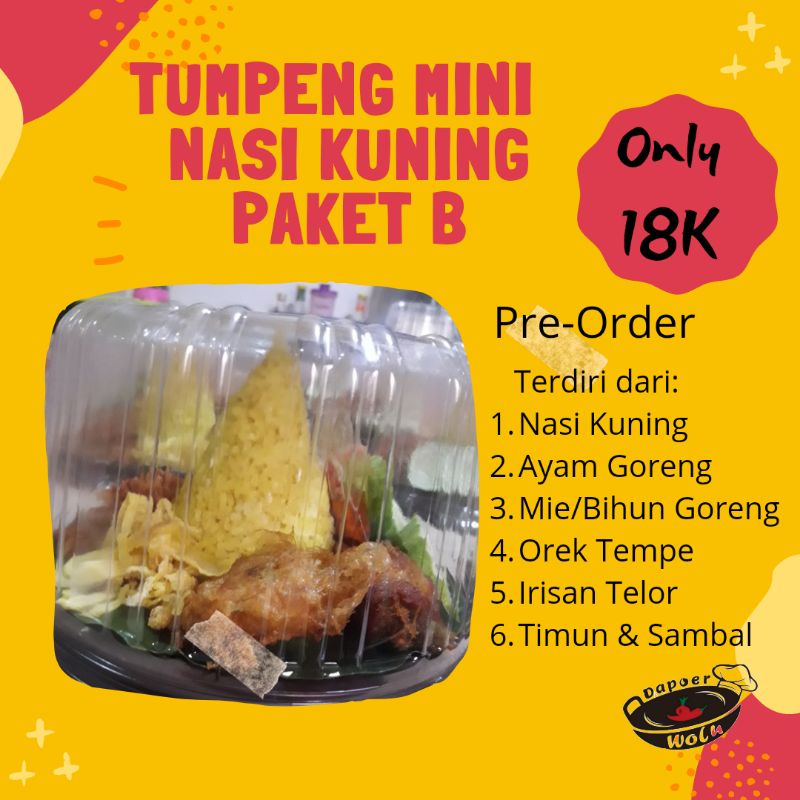 

Tumpeng Mini Nasi Kuning Paket B