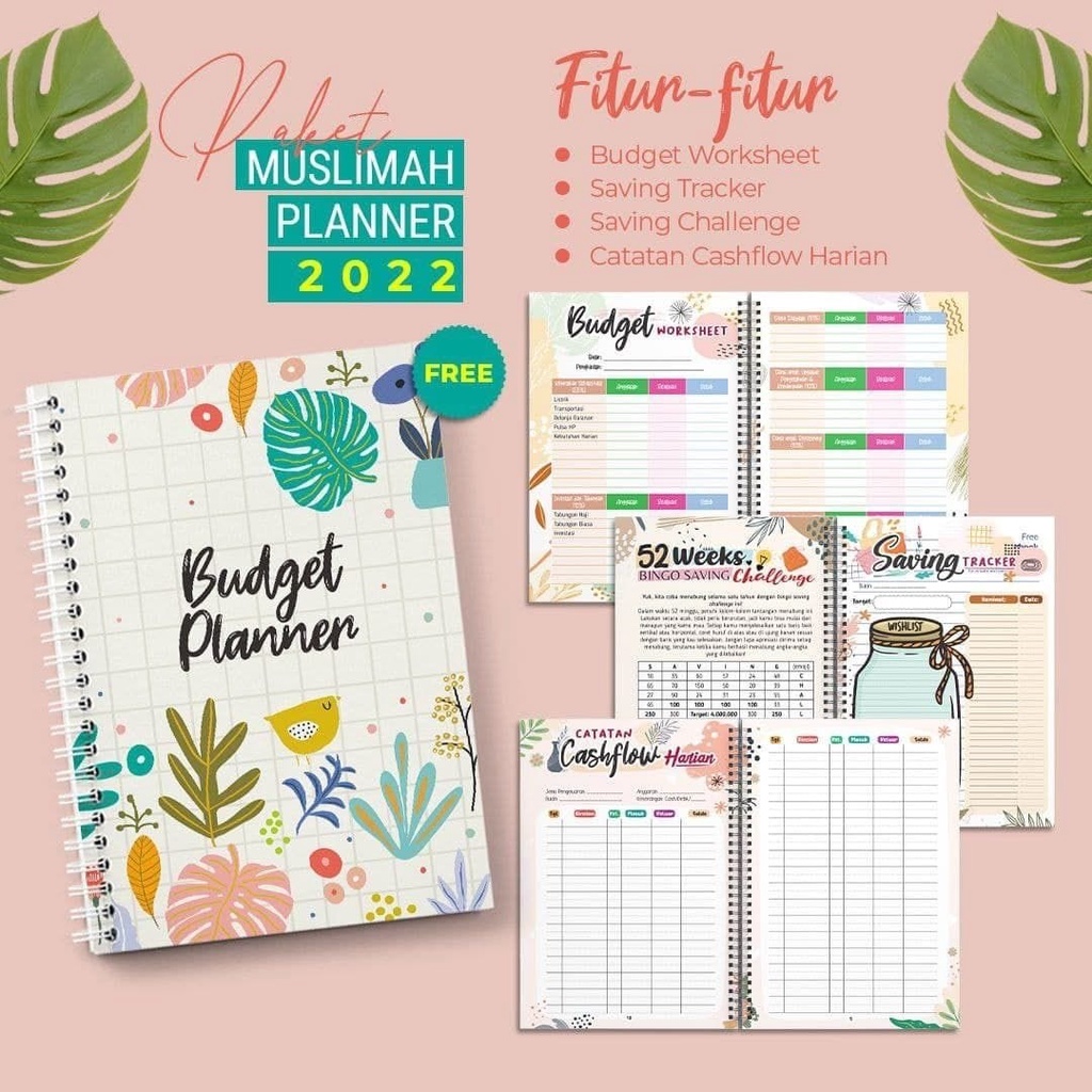 Muslimah Planner 2022/Budget Planner/Ziyad Book/Buku Agenda