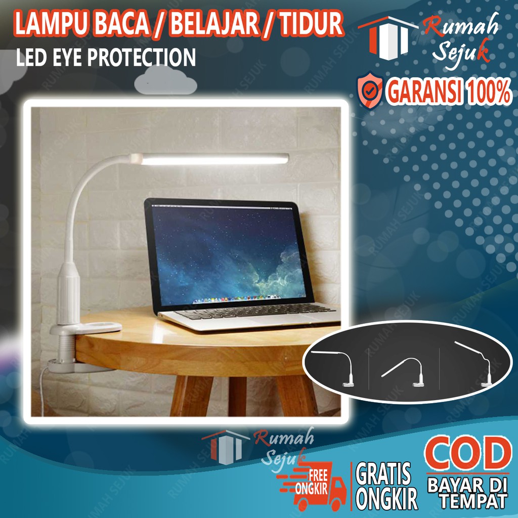 RS -Lampu Tidur Belajar Clip Baca Dinding Tembok Mini Reading Charger Jepit  Unik Lucu Anak RS-07601