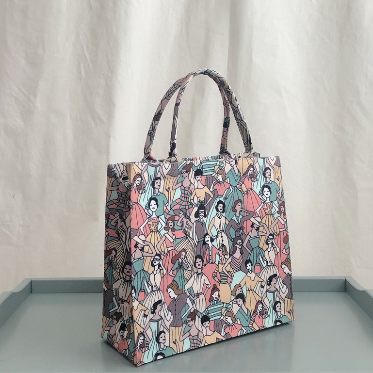 Tas Tote Library Small - Tropical