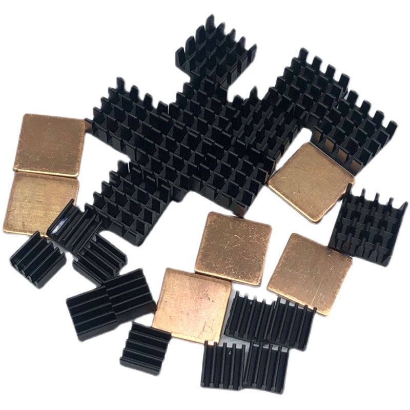 Btsg 26PCS Kit Heatsink Dengan Tape Perekat Konduktif, Pendingin Heat Sink Aluminium