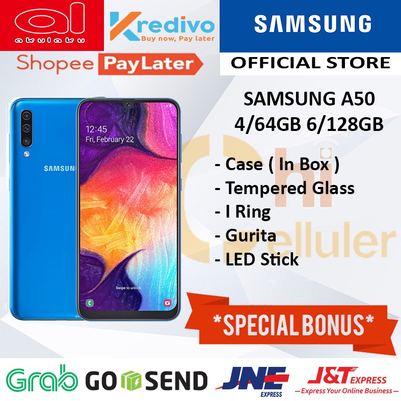 SAMSUNG A50 4/64GB 6/128GB GARANSI RESMI ORIGINAL FULL BONUS