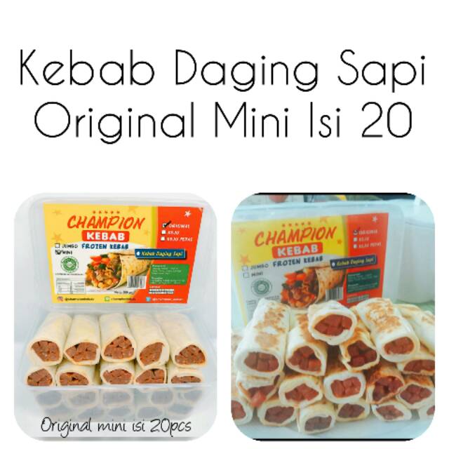 

KEBAB FROZEN ORIGINAL MINI ISI 20 PCS