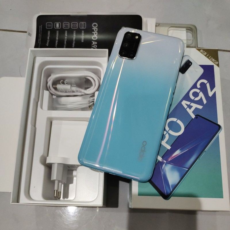 Oppo A92 8/128 Bekas Fullset Ori Second White