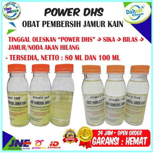 OBAT PEMBERSIH JAMUR / NODA PADA KAIN / PAKAIAN POWER DHS PENGHILANG TAYUM /JAMUR HITAM (COD_bisa)