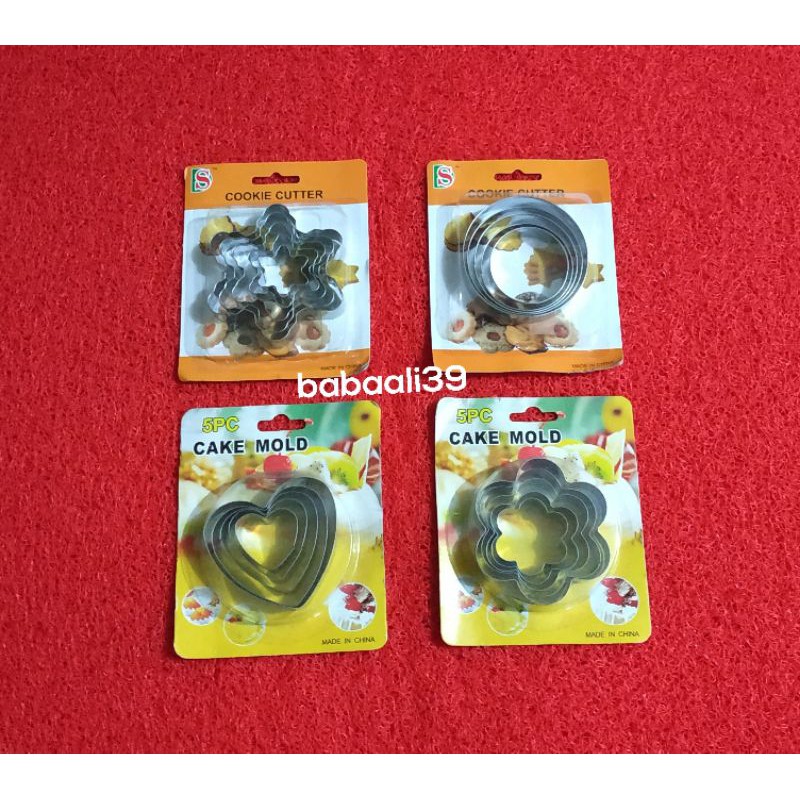 

Cutter Cookies Set 5 Steinless Import