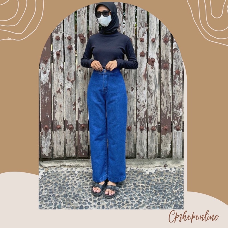 KULOT JEANS HIGHT WAIST KOREA