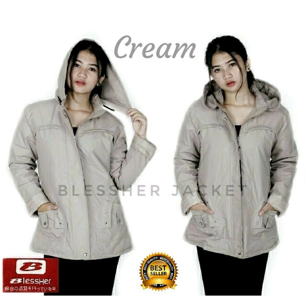 MODEL TERBARU Jaket Wanita Jaket Parka Atasan Baju Atasan Jaket Parka NAVY