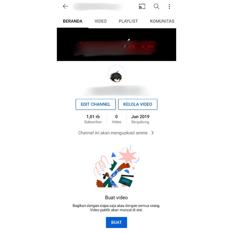 (Terjual) Akun YouTube 1k Subscribers