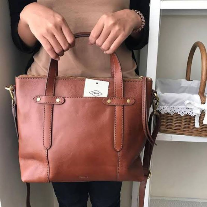 Felicity Satchel Brown with longstrap