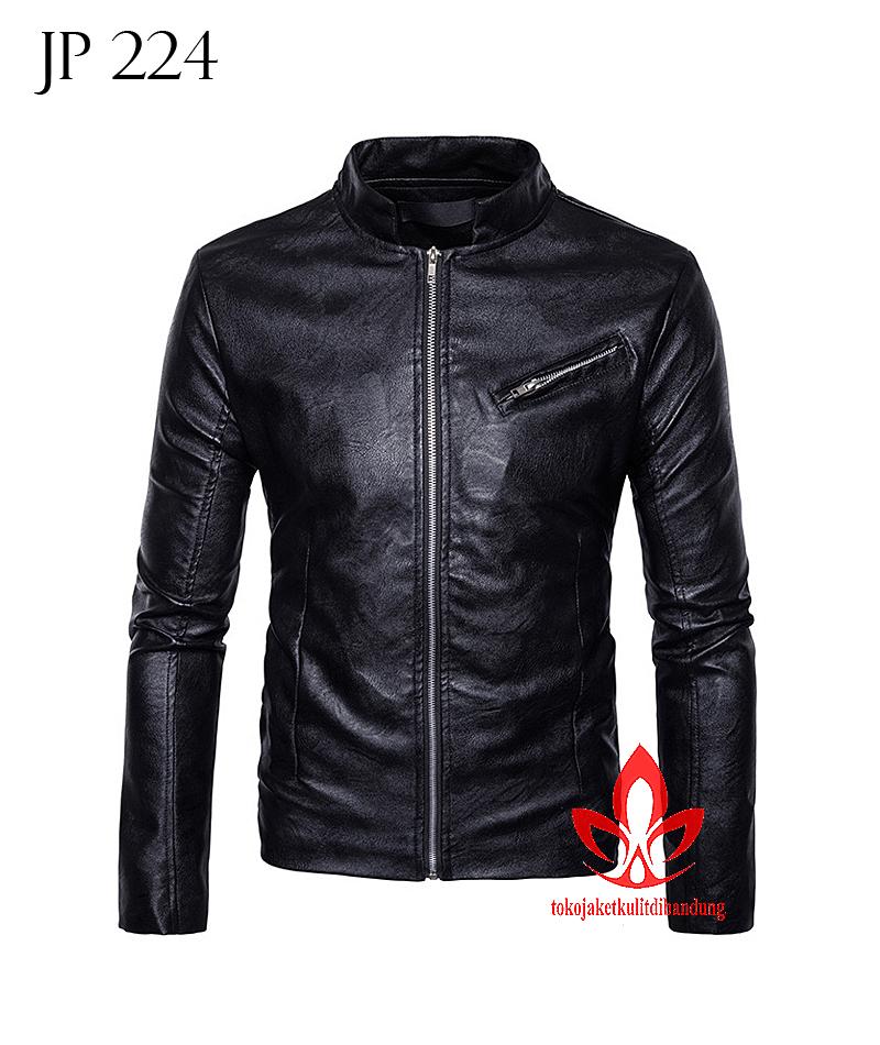 (COD) Jaket Kulit Sintetis Super Murah Premium Jaket Pria - JP 224