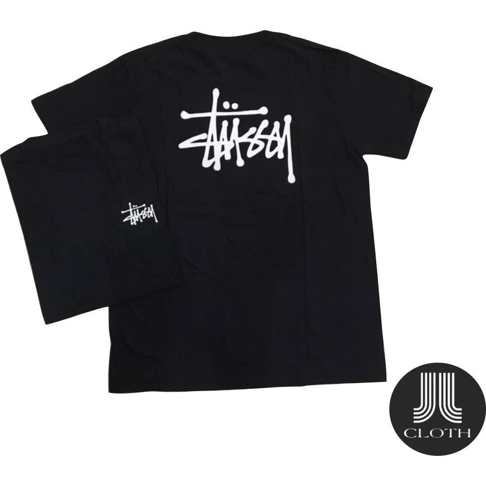 TSHIRT BAJU KAOS DISTRO STUSSY BASIC LOGO COMBED 30 S