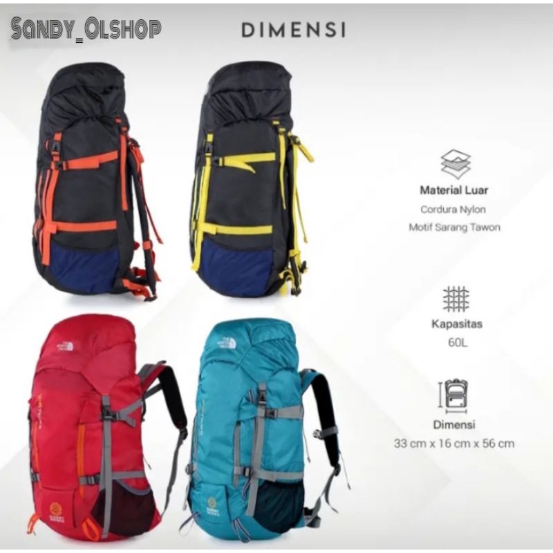 TAS RANSEL GUNUNG/KERIL 50-55LTR MURAH MERIAH BERKUALITAS