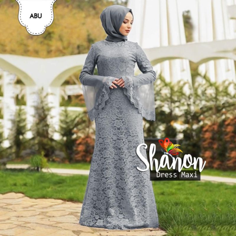 MAXY SHANOM, BRUKAT FURING, GAMIS HIJAB MUSLIM, DRESS