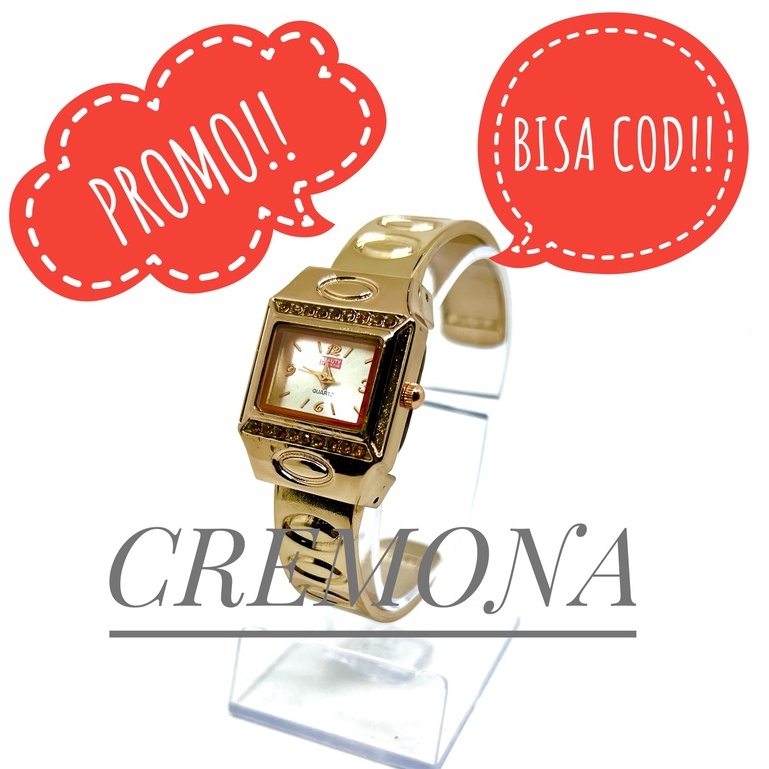 CREMONA Jam Tangan Fashion Wanita Cewek Import Analog Murah Model Gelang