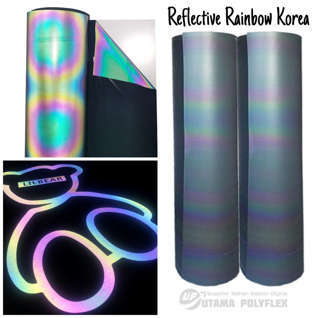 

Polyflex Reflective Rainbow Korea Premium Quality / Poliflex Reflectif