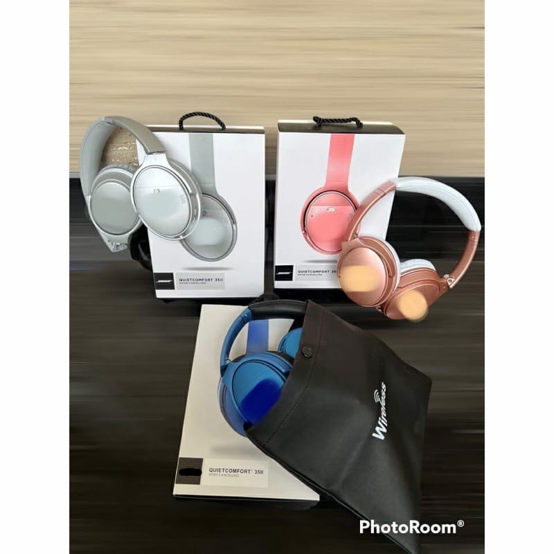 HEADPHONE BLUETOOTH QUIET COMFORT 35 KUALITAS BAGUS