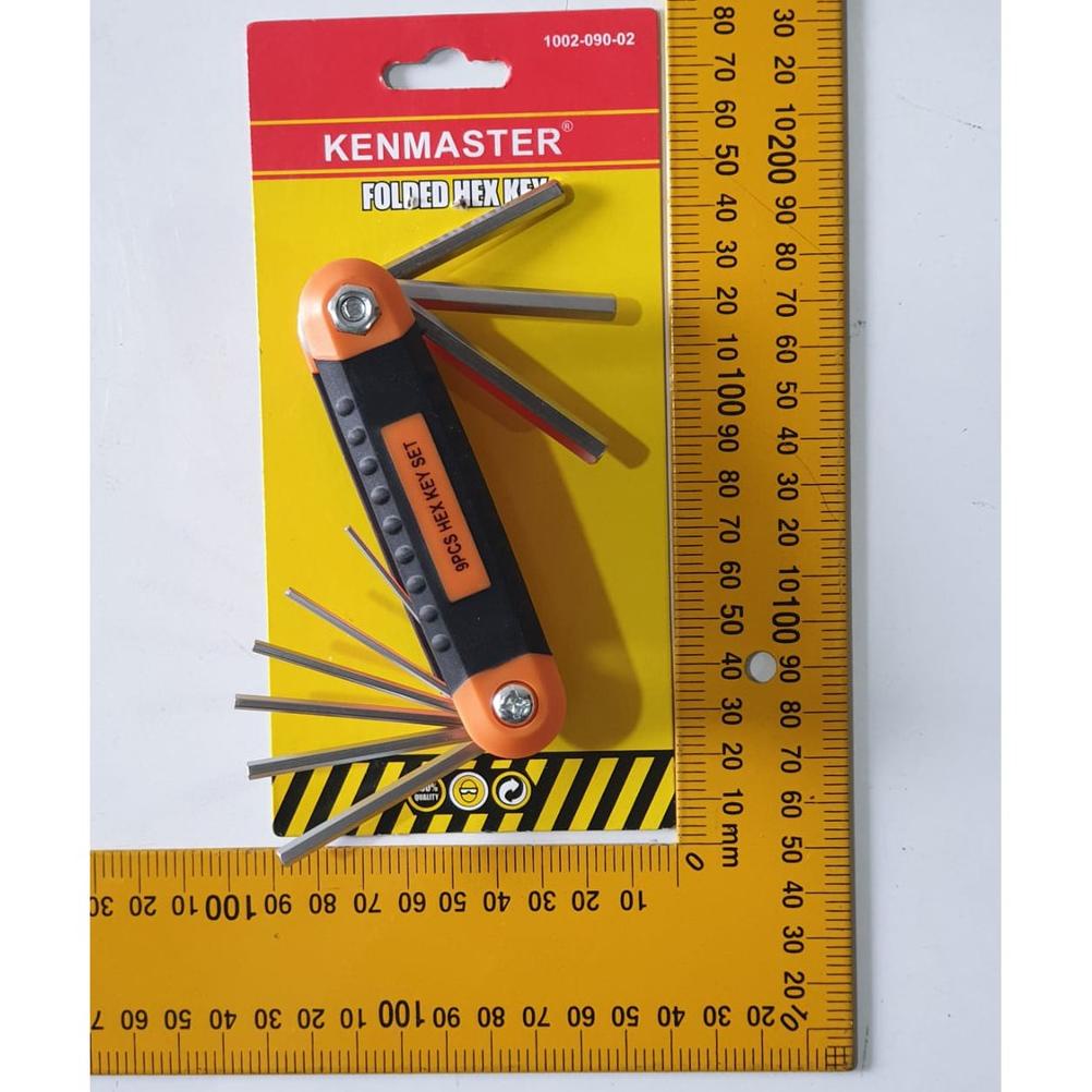 Kunci L Lipat 9 Pcs Kenmaster Tekiro