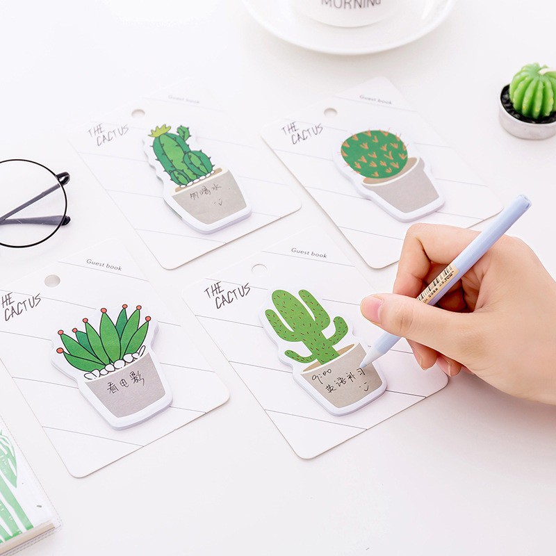 

ALAT TULIS CUTIE Korea BARU Kawaii Lucu Kaktus Catatan Tempel Memo Pesan post-it notes stationery