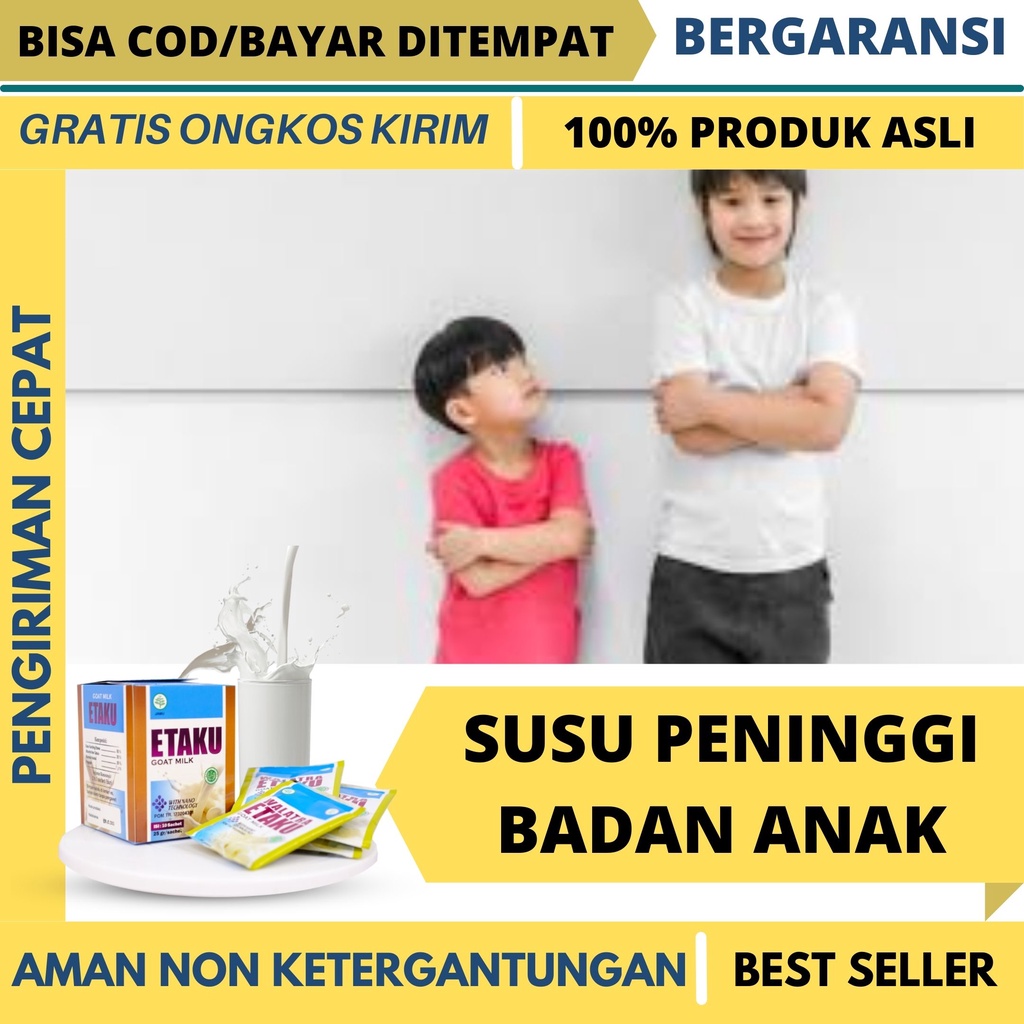 

Obat Peninggi Badan Anak & Dewasa , Penambah tinggi anak , Percepat pertumbuhan hormon , Meningkatkan pertumbuhan tulang , Pembentuk tulang , Obat anak pendek , Pertumbuhan dan kekuatan tulang , Tinggi badan kurang 140cm , Obatnya Susu Etaku Goat Milk