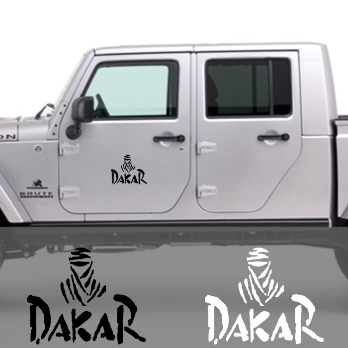 Stiker Mobil Paris Dakar Rally 30 Jeep Sticker Cutting Kaca Pintu