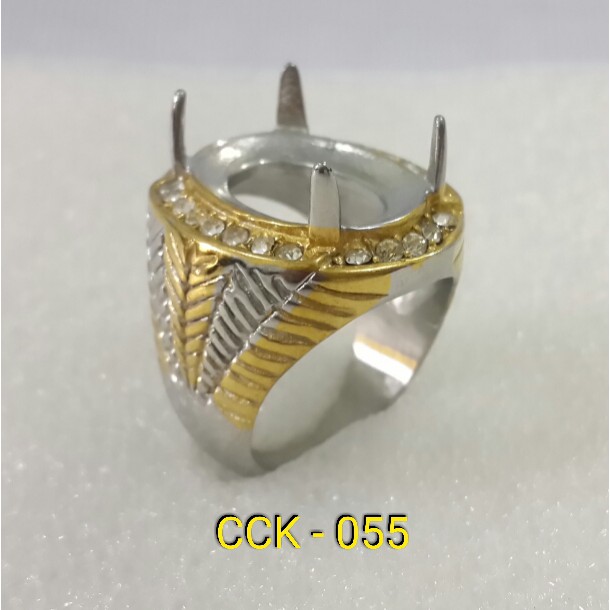 Ring Cincin Titanium Import ikat batu akik per codi DICS 50% cck-055