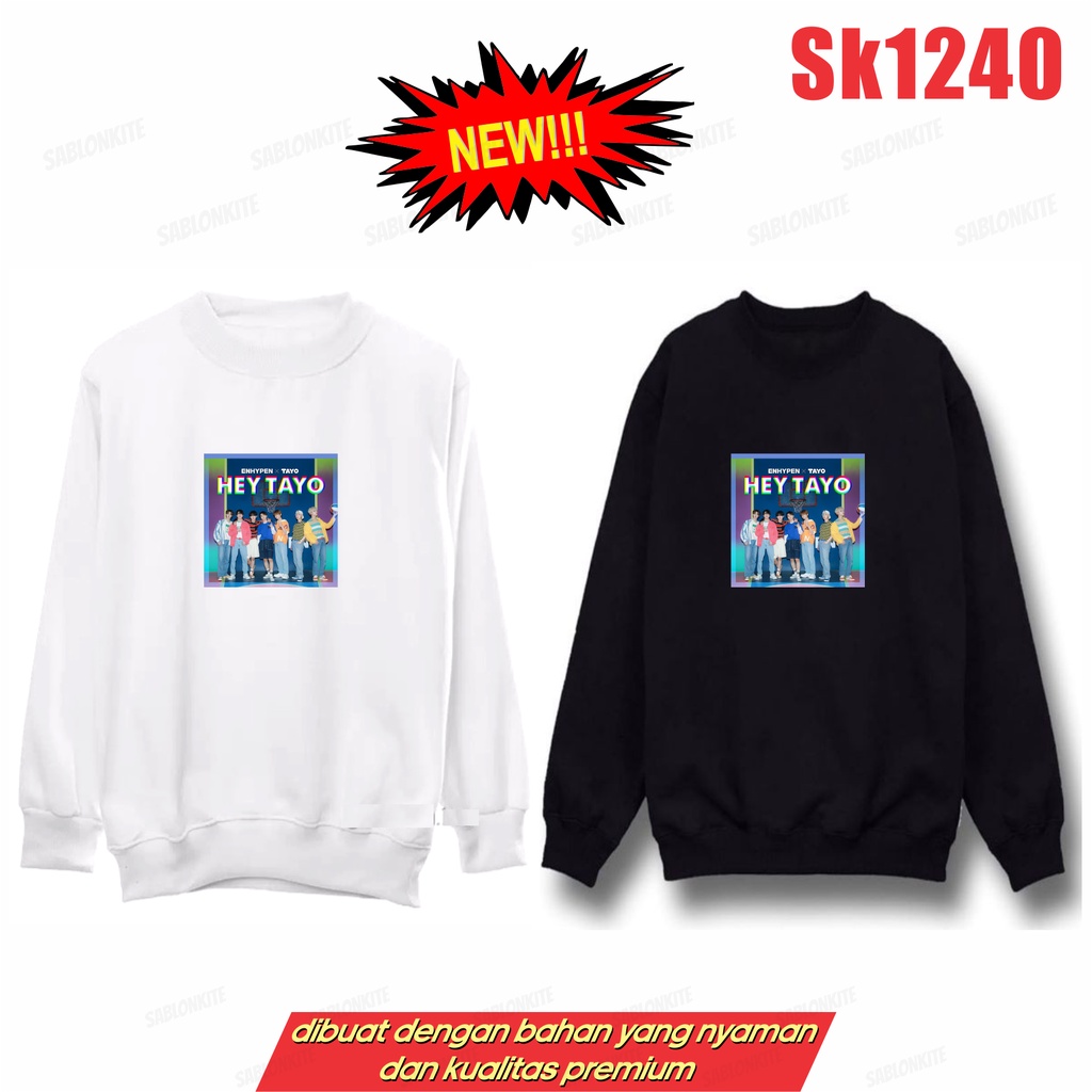 MURAH!!! HOODIE SWEATER HEY TAYO SK1240 UNISEX KPOP