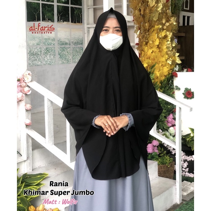 Jilbab Wolfis Super Jumbo pet antem syari jilbab instan