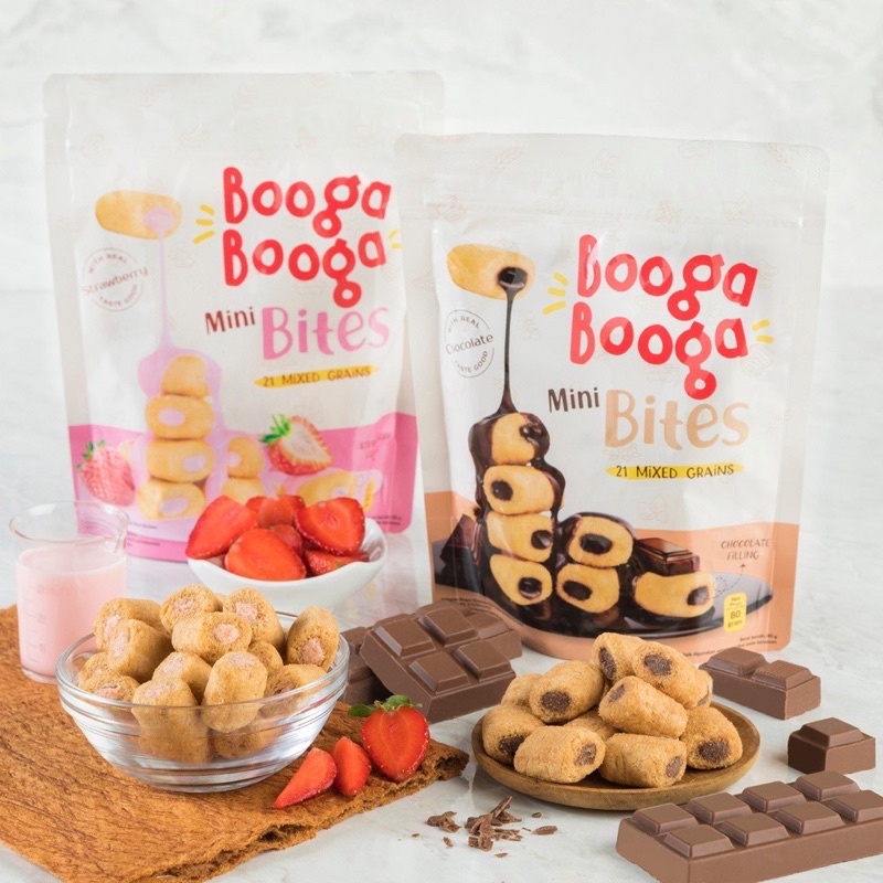 Booga Booga Mini Bites Camilan Anak Snack Anak Snack Dewasa Snach Gurih Snack Manis Snack Sehat Enak Beberoll Dewasa 80 gram BPOM Snack Dari Korea Camilan korea