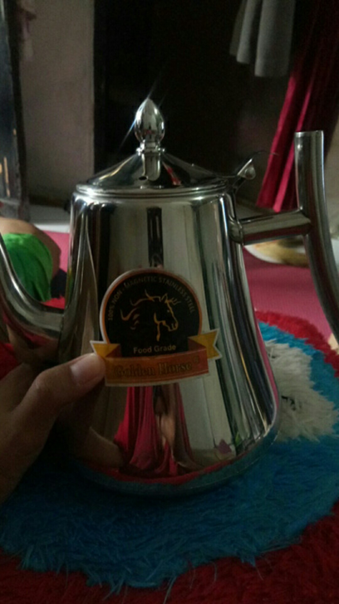 Teko Classy Kettle  Teko Teh Dan Kopi Stainless Steel Golden Horse