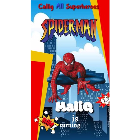 UNDANGAN ULANG TAHUN UNDANGAN VIDIO KARTU UNDANGAN ULANG TAHUN TEMA SPIDERMAN